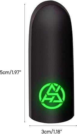 1Pair Black Game Fingertip Gloves for Sweatproof Anti Slip Finger Sleeve Breathable Gaming Finger Cover Thumb Gloves for Mobile Gaming Grip Pain-Relief Mobile Phone Gaming Finger(5cm×3cm)