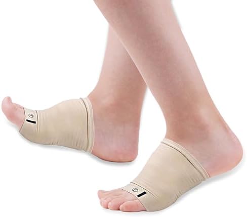 MARS WELLNESS Metatarsal Compression Arch Support Sleeve - Cushioned Gel Foot Sleeves - Flat Feet, Plantar Fasciitis, Foot Pain Relief, Heel Spurs - One Size Fits All - 2 Pairs
