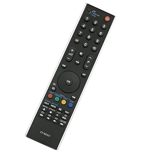 CT-90327 Remplacement de la télécommande Convient pour Toshiba Téléviseur LCD 42ZV635D 37XV635D 40LV665D 32XV625D 37XV635D 32LV685D 32XV633 32LV665D...