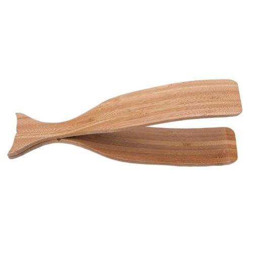Couverts à salade bambou bois baleine pour servir facilement sans rayer