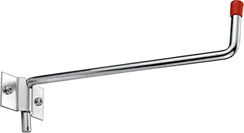 Connex Wandhaken 215 x 60 x 55 mm - Belastbar bis 15 kg - Klappbar - Mit schützender Gummikappe - verzinkt / Universalhaken / Montagehaken für Garage / Werkstatthaken / Ordnungshelfer / DY222029