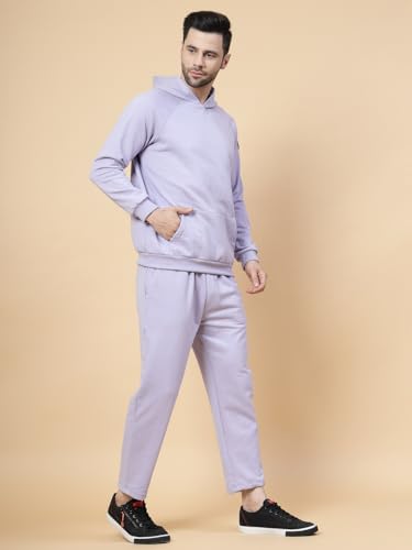 Image of Rigo Cotton Fleece Full Sleeves Oversized Co-ord Set for Men | Printed Hooded Track Suit Set for Men