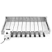 BBQ-Toro Elektryczny rożen | nasadka ze stali nierdzewnej z 9 szpikulcami i silnikiem | regulacja rozmiaru 56 x 26-40 cm | wtyczka sieciowa i USB | szaszłyk mangalny | rożen do grilla, rożen obrotowy