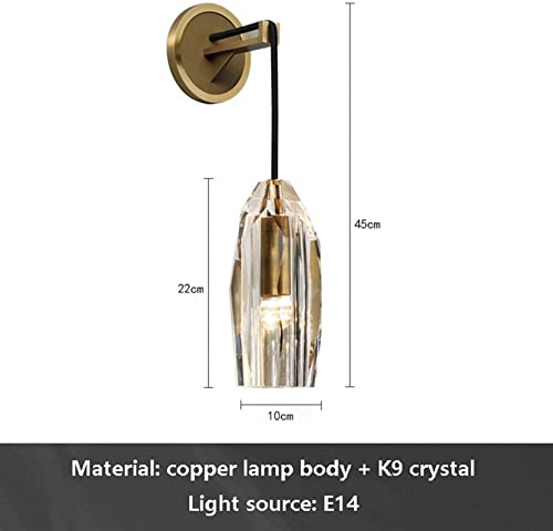 Lámpara de pasillo de pared simple y creativa para iluminación interior oro 2