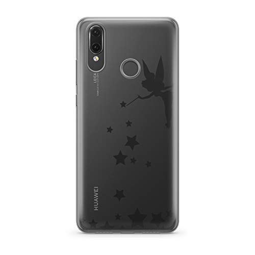 Finoo Handyhülle kompatibel für Huawei P20 Lite - Hülle mit Motiv und Optimalen Schutz TPU Silikon Tasche Case Cover Schutzhülle - Fee zaubert Sterne Cover