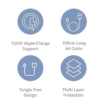 Image of Original 33W Type-C USB Cable for Xiaomi Mi 10, Mi 10T Pro, Mi 10T, mi Note 9 Pro Max, K20, Note 9 Pro, Note 9 Pro Max, Note 8 Pro, Note 8 Pro, Note 9 (DEC165)