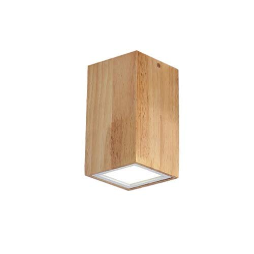 Applique Murale Bois Massif LED Plafonnier Luminaire Allée Couloir Porche