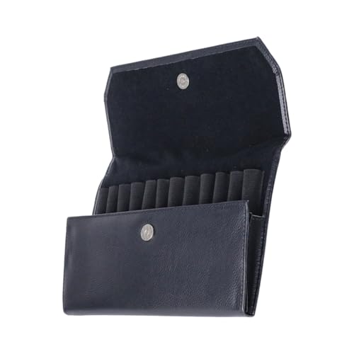 Porte-stylo en cuir premium de 12 compartiments pour bureau élégant