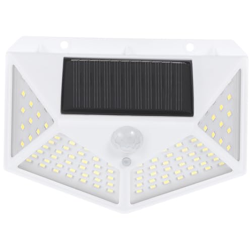 LIFKOME Lámpara Solar Exterior con Sensor Infrarrojo LED Iluminación de Jardín Recargable Luz Blanca para Uso Diario Fácil Instalación y Resistente la Intemperie