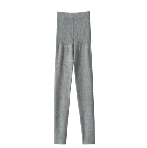 Leggings de cachemira mujer elasticos pantalones punto suaves basicos 3