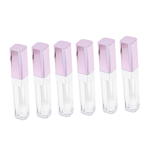 FRCOLOR 6pcs Empty Mascara Eyeliner Tube for Diy 5.5ml Square Container Bottle Eyelash Tube Wand