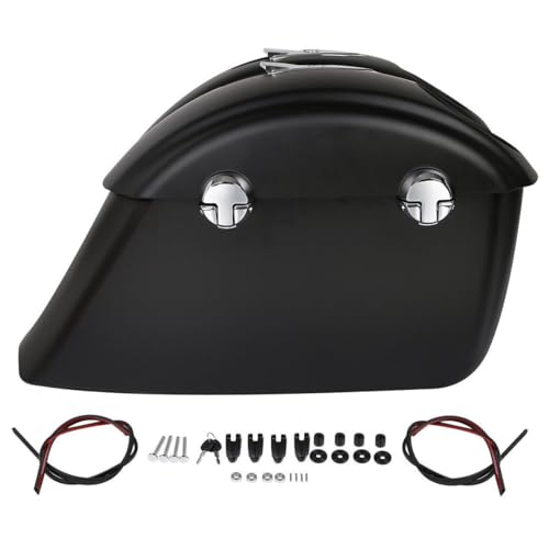 Tapa de alforja rígida West River color negro mate para Indian Chief (2014-2020), Chieftain (2014-2020), Roadmaster (2015-2023) y Springfield (2016-2023) miniatura 7