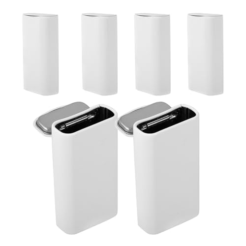 POPETPOP 6個 ブリキ製ミニ口香糖ケース 蓋付き長方形スイーツコンテナ 小物収納用携帯用缶ケース キャンディ ジュエリー収納に