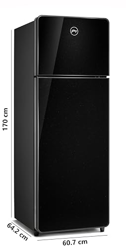 Image of Godrej 272 L 2 Star Frost Free Nano Shield Technology Inverter With Freshness up to 30 Days Double Door Refrigerator (RT EONCRYSTAL 310B RI OB, Onyx Black)