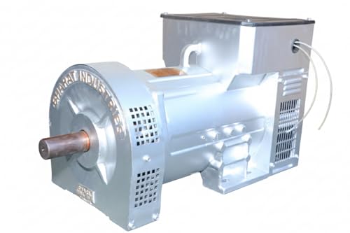 Image of PARKAR 8.7 KVA & 7.5 KW Three Phase Current 12.2AMPS Power Factor 0.8(LAG) 12 BHP AC Alternator By BHARAT INDUSTRIES Weight 90Kg