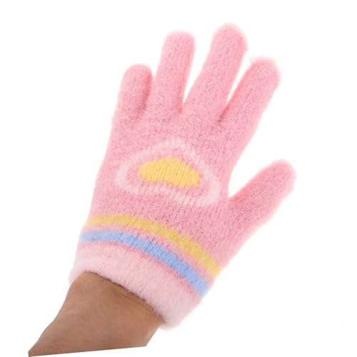 Years Old Girls Boys Warm Winter Knitted Gloves Full Fingers Mittens Boys and Girls Cartoon Winter Gloves3