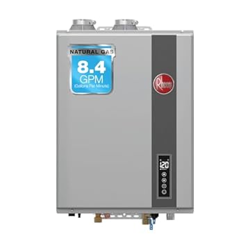rheem gas hot water tank