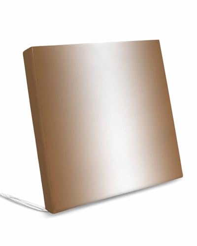 Homechoid Brown and White Ombre Indoor Outdoor Couch Cushion Covers Replacement 4 Pack, Modern Abstract Gradient Color Art Waterproof Chair Sofa Seat Cover with Ties 20x18x4