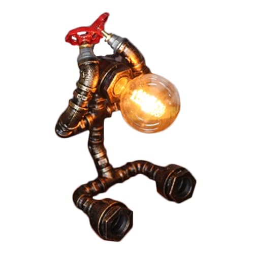 HBDBJRWB Lampada da Tavolo da Tavolo Vintage in Metallo Lampada Punk a Vapore Industriale retrò per caffè, Pub, Lampada da dormitorio