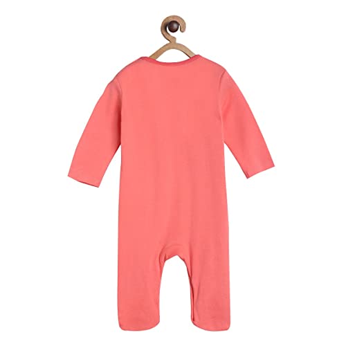 Image of miniklub Baby Round Neck Long Sleeve Knitted Cotton Sleep Suit, Pack of 2 (Multi Color)