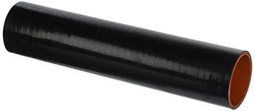 Image of HPS HTST-225-BLK Silicone High Temperature 4-ply Reinforced Tube Coupler Hose, 75 PSI Maximum Pressure, 12 inch Length, 2-1 /4 inch ID, Black
