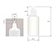 5 x 50 ml Plastikflaschen mit Trichter + Etiketten, Kunststoffflaschen aus PE LDPE, Dosierflaschen, Tropfflaschen bzw. Quetschflaschen + weiße Deckel