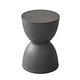 Nordic - Reposapiés y banco de zapatos de plástico, dormitorio y muebles de entrada (gris) - Solución de almacenamiento elegante y funcional