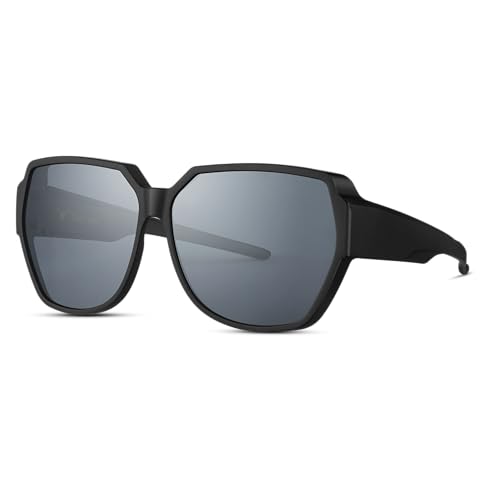 Fitover Over-the-Glass (OTG) Polarized Sunglasses Oversized UV400 Protection Black and Tortoiseshell Options2