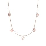 Halskette mit stylischen Charms von LIEBESKIND BERLIN aus Edelstahl in IP Roségold