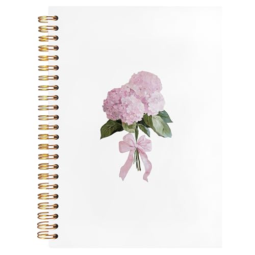 Carnet à spirale rose de 14 x 21 cm avec papier haute qualité pour notes