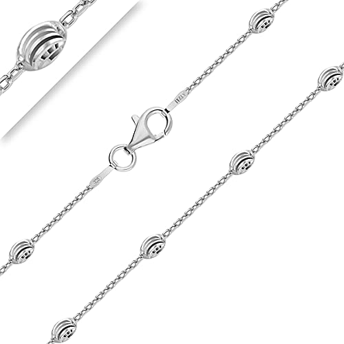 Chaîne Maille Boule Moon en Argent, un Cadeau Symbolique et Durable