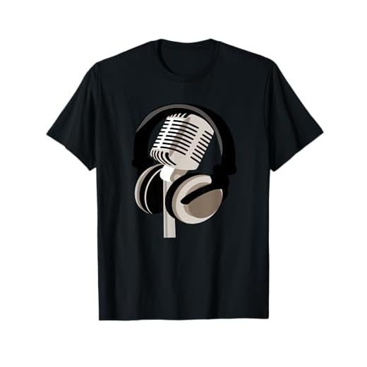 Microphone Headphones T-Shirt
