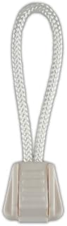 Paracord Planet Zipper Pulls Available in Various Color Combinations – Choose from 5, 10 and 20 Pack Sizes (White/White, 5 Pack)