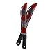 YARNOW 2Pcs di Plastica Sanguinosa Coltello da Macellaio Divertente Coltello Prop del Partito per Halloween Favore di Partito Forniture