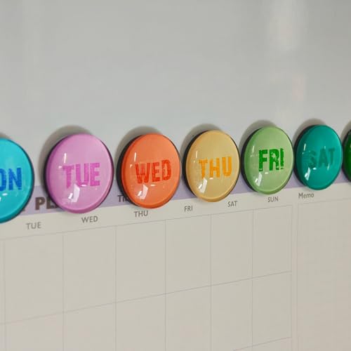 7 imanes decorativos de refrigerador días de la semana miniatura 6