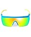 Tipsy Elves Neon Blue Jam Blasters Sport Style Reflective Sunglasses