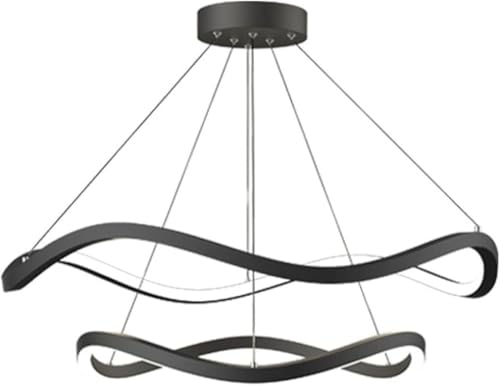 Suspension LED salon avec éclairage 3 couleurs et lustre comptoir bar LWX
