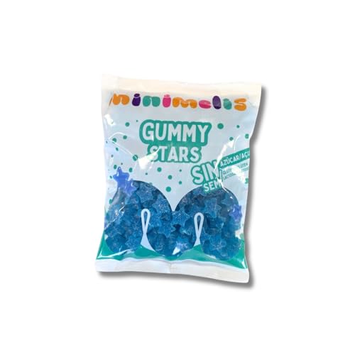 iChuches | Gominolas Minimelis | Caramelos Sin Azúcar - Sin Gluten - Sin Lactosa | Bolsa 1 kg (Estrellas F. Bosque Recubiertas)
