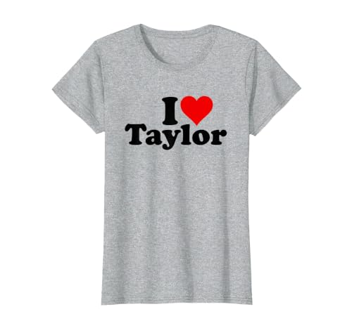 I Heart Taylor Fan Celebration T-Shirt T-Shirt, Women, Heather Grey, XX-Large