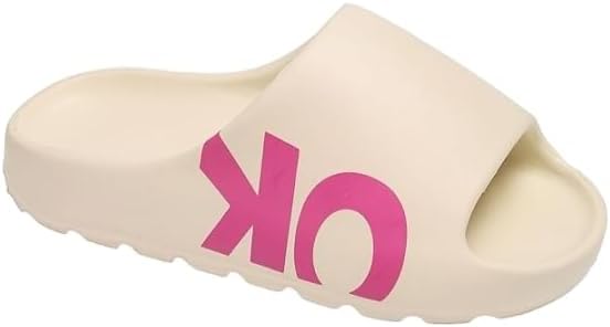 Men's Pillow Slides - Cloud Cushion Slippers | Non-Slip EVA Sandals for Home/Beach | Massage Footbed