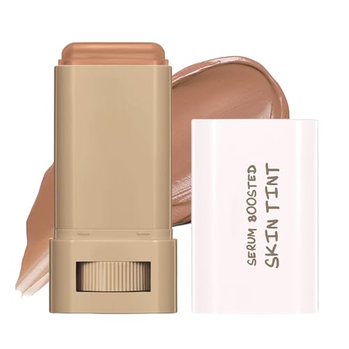 Base de maquillaje de cobertura completa, suero multiusos, bálsamo de tinta para la piel, hidratante mate con pincel, corrector de doble cabeza y barra de contorno, fórmula ligera y no grasosa