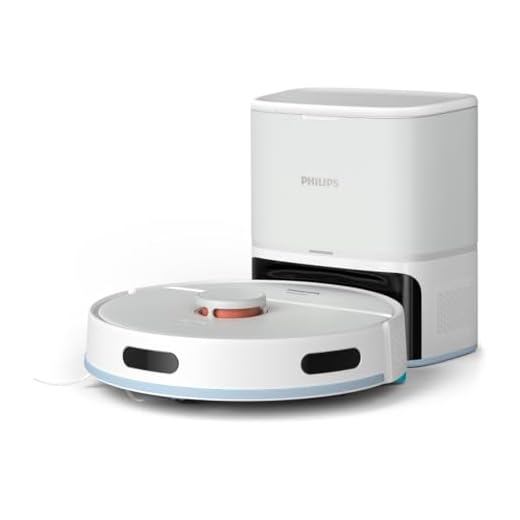 Philips HomeRun serie 2000: Robot aspirador y friegasuelos 2en1, 2700Pa de succión, 130min de autonomía, Navegación láser, Estación de vaciado automático, Controlado por app, Blanco Ártico (XU2100/20)