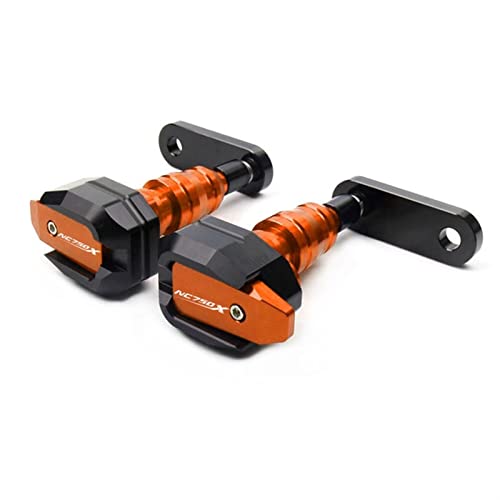 Curseur de protection cadre NC750X orange avec finitions CNC