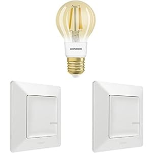 Legrand, Uitbreidingspakket Smart Lighting, spraakbesturing (Alexa, Google, Apple), dimbare intelligente gloeilamp, 2…