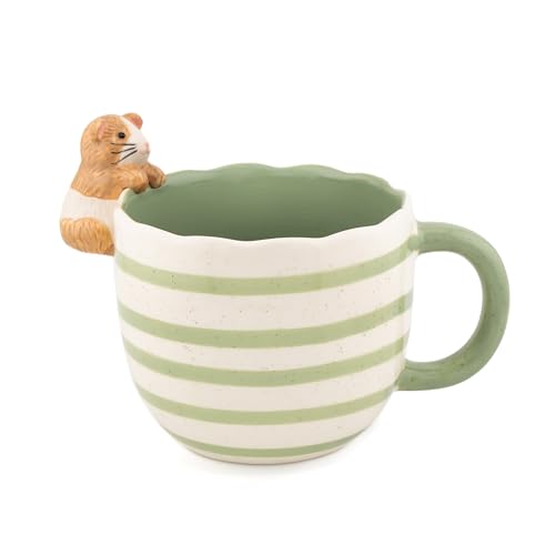 Sass & Belle Peeking Guinea Pig Mug - Ceramic Coffee Cup for Tea or Hot Drinks – Novelty Gift for Mum, Dad, Friends – Quirky Sass and Belle Mug for Her or Him