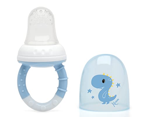 Kiokids Alimentador Antiahogo En Silicona Dino Para Bebé