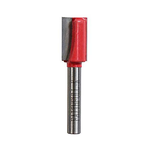 Faithfull FAIRB26 Router Bit TC Two Flute 1/4in 12mm,Red/Silver, 12.0Mm X 19Mm