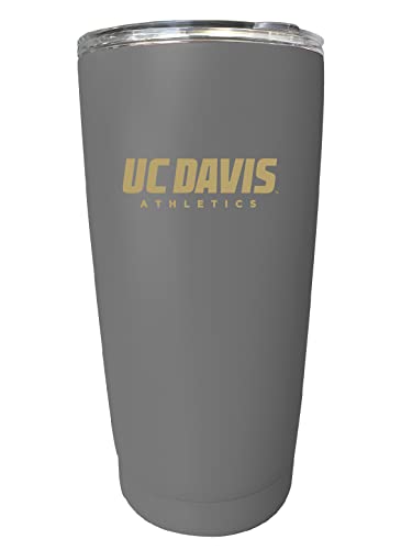 R and R Imports UC Davis Aggies 16 oz Stainless Steel Insulated Tumbler Gray Officially Licensed Collegiate Product
