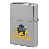 ライターケース バナナ ゴリラ 猿柄 ZIPPO兼用ケース ジッポライターケース 互換性があ 全面保護 喫煙具 プレゼント