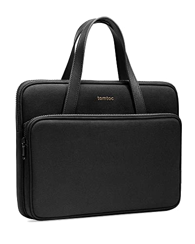 tomtoc Housse pour 16 Pouces MacBook Pro M2/M1 Pro/Max 2023-2019 A2780 A2485 A2141, 15' Microsoft Surface Laptop 5/4/3, Dell XPS 15 Plus, Sacoche pour ordinateur portable Femme Porte-documents